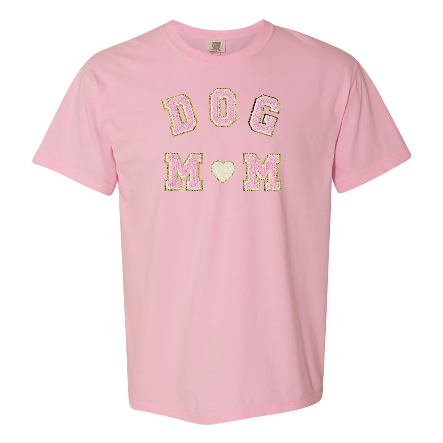 Dog Mom Letter Patch Comfort Colors T-Shirt