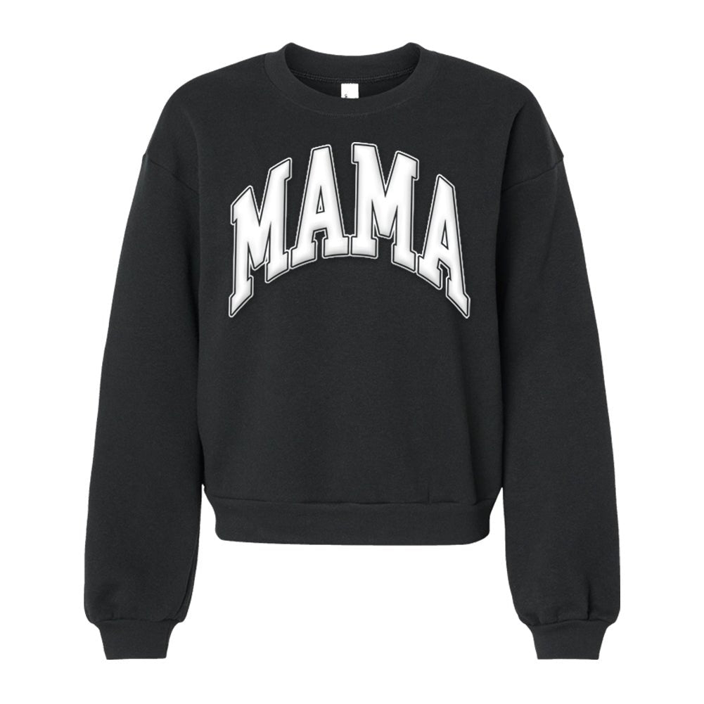 American Apparel 'Mama' PUFF Cropped Sweatshirt