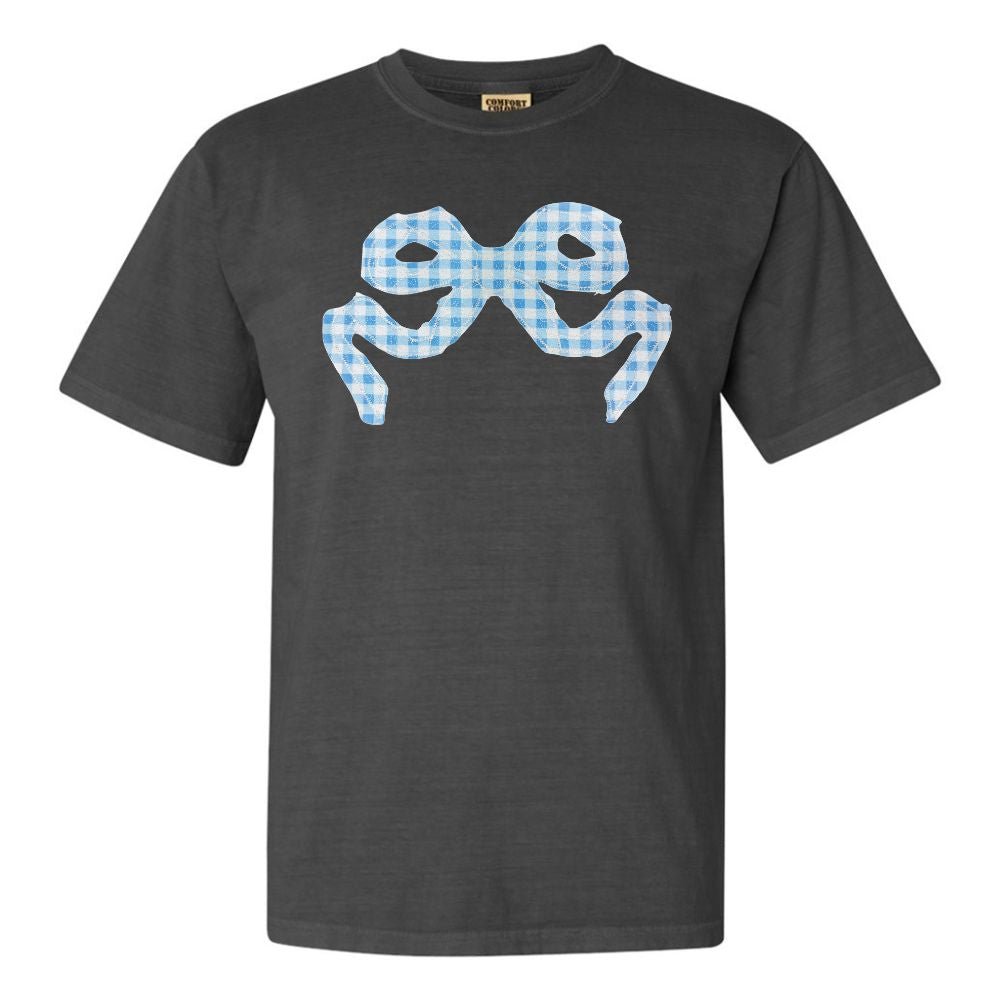 'Blue Gingham' Appliqué Stitch T-Shirt
