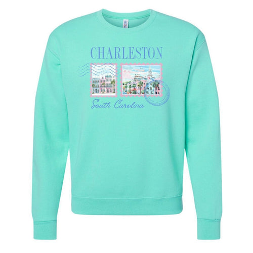 'Charleston Stamp' Crewneck Sweatshirt