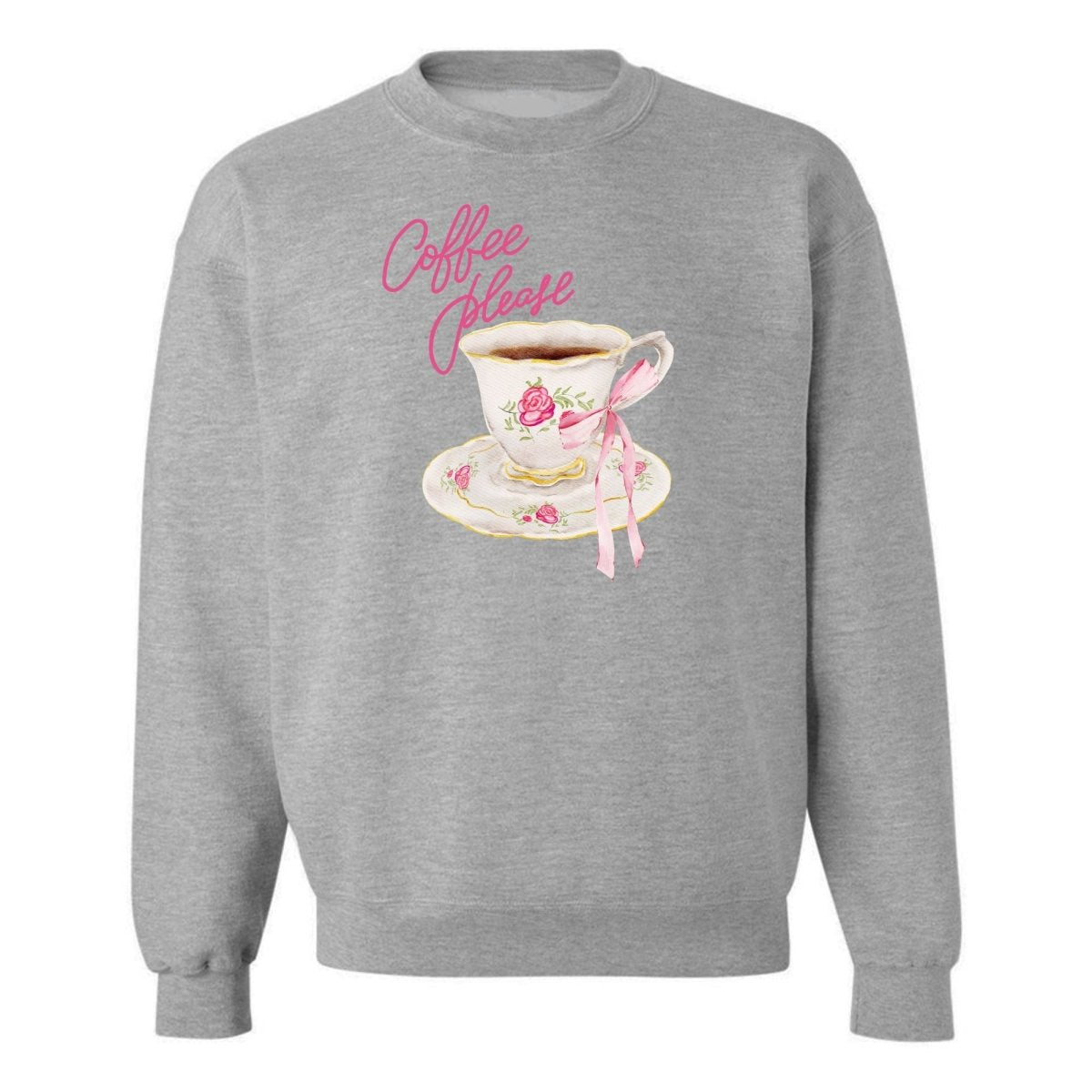 'Coffee Please' Crewneck Sweatshirt