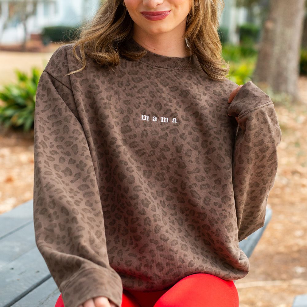 Make It Yours™ Vintage Leopard Crew