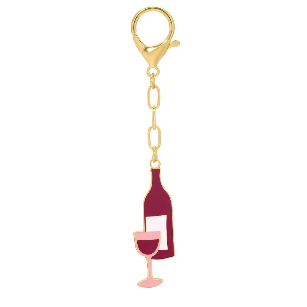 'Wine' Keychain Bag Charm
