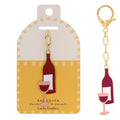 'Wine' Keychain Bag Charm