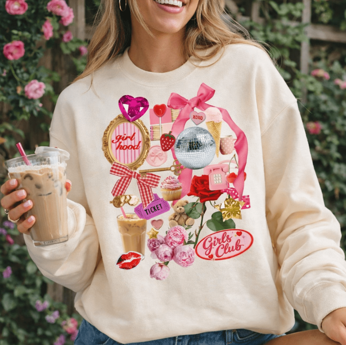 'Girlhood Forever' Crewneck Sweatshirt