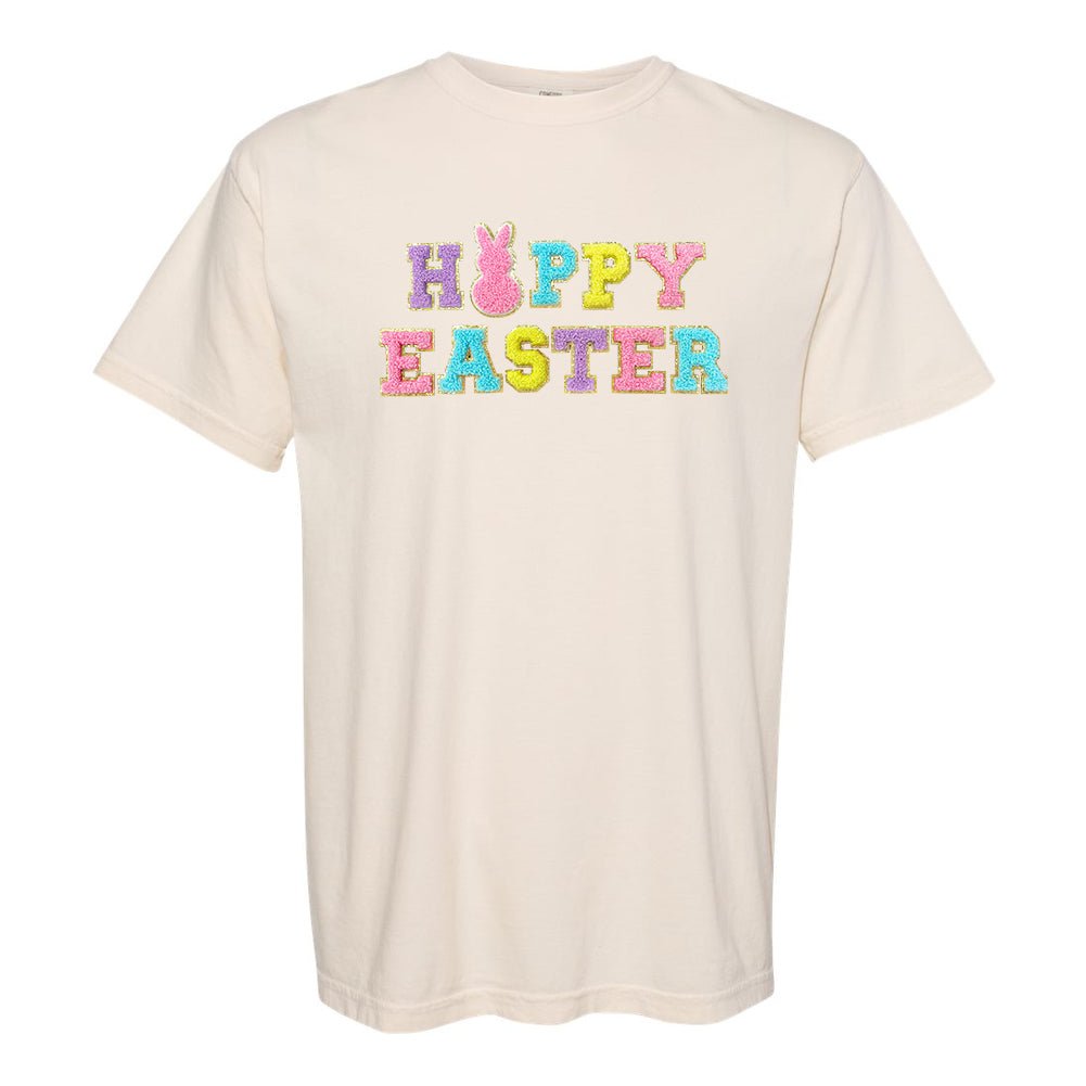 Happy Easter Letter Patch T-Shirt