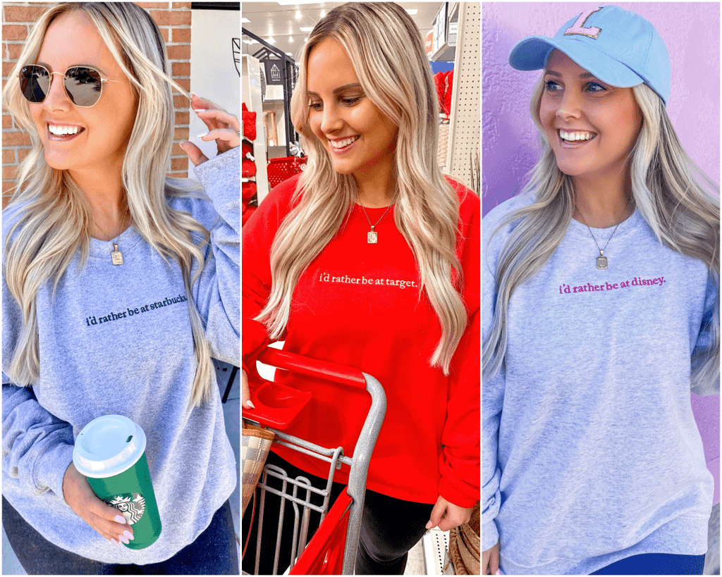 'I'd Rather Be At...' Crewneck Sweatshirt