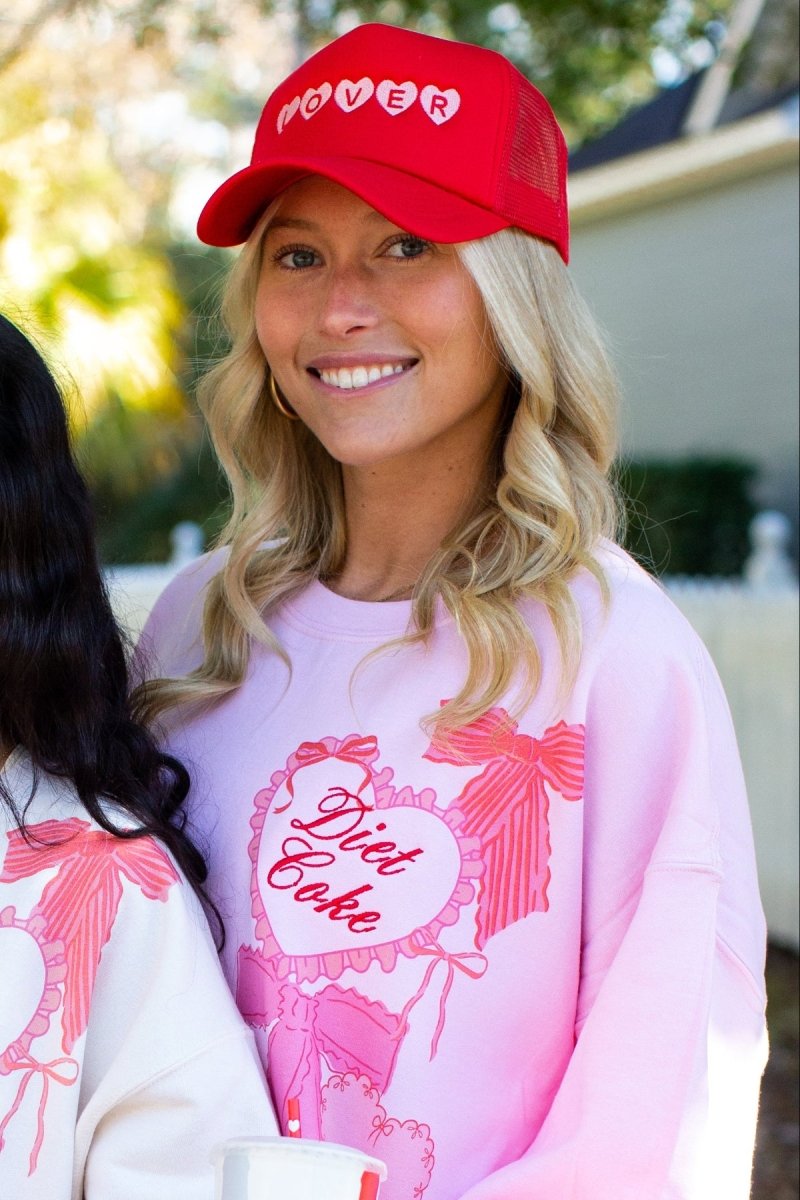 'I'm A Lover' Embroidered Hearts Trucker Hat