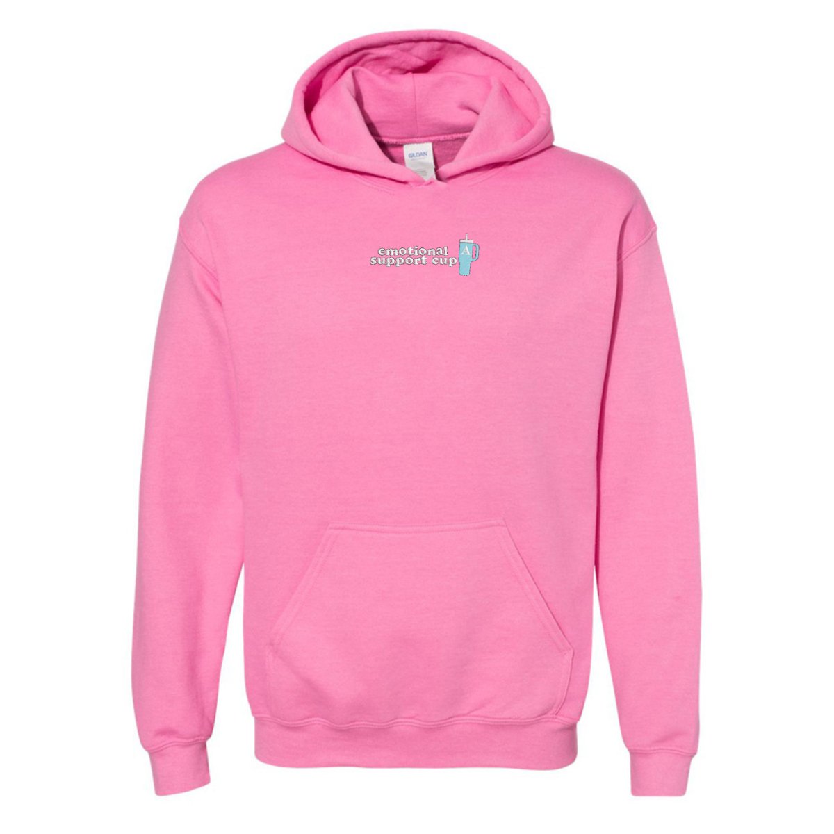 Initial 'Emotional Support Cup' Hoodie