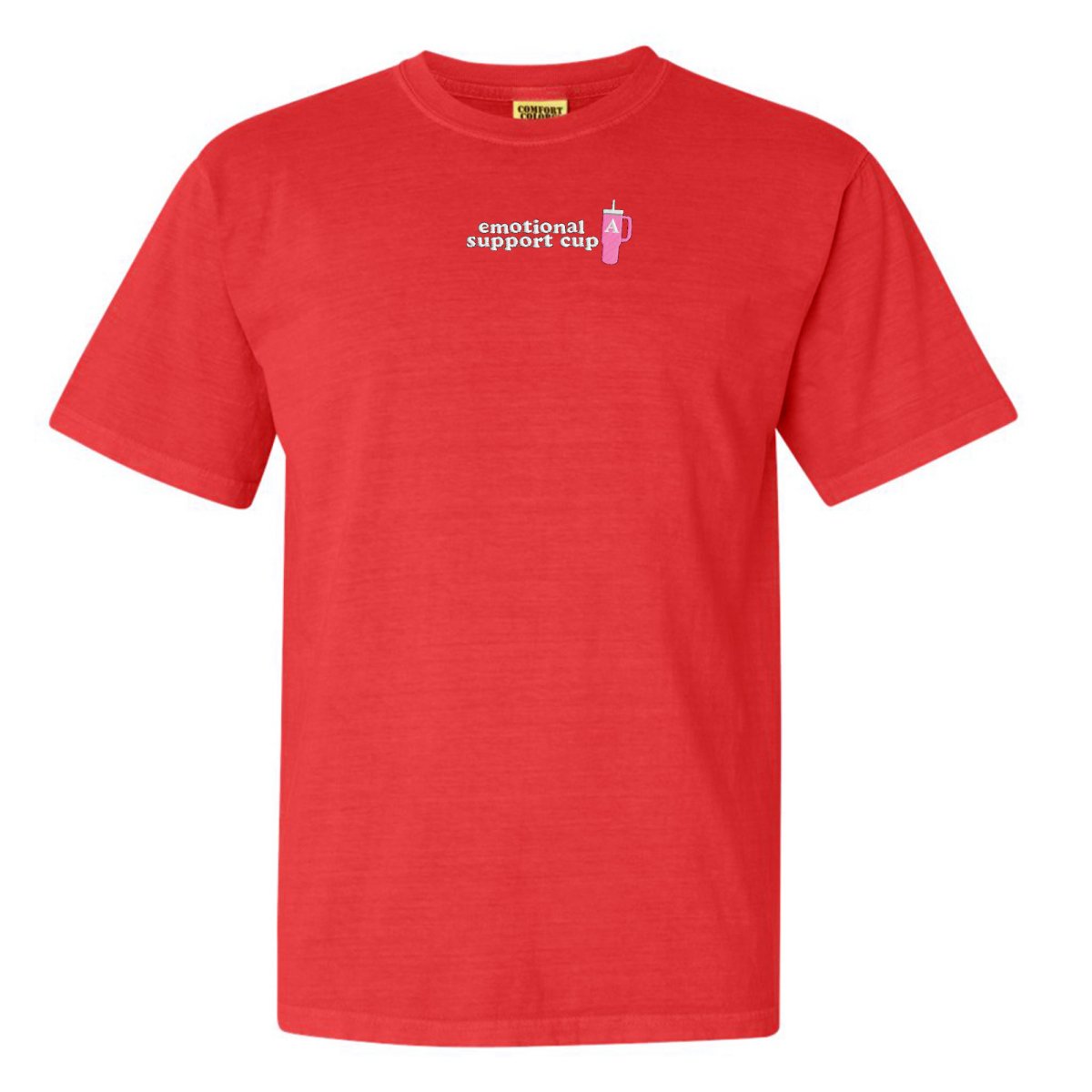 Initial 'Emotional Support Cup' T-Shirt