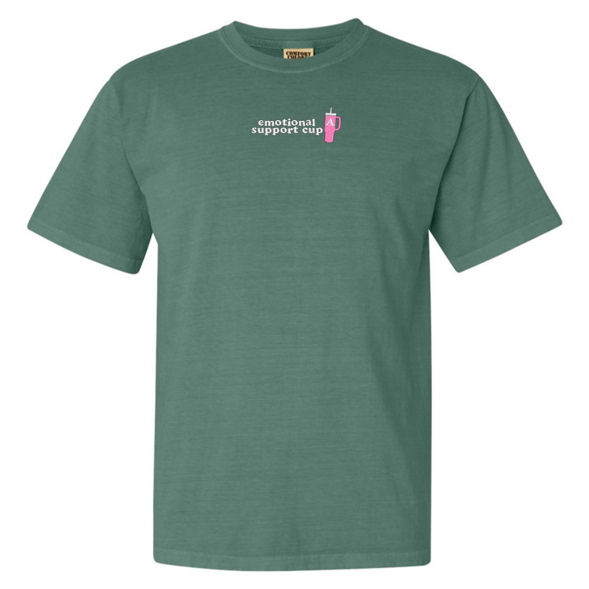 Initial 'Emotional Support Cup' T-Shirt