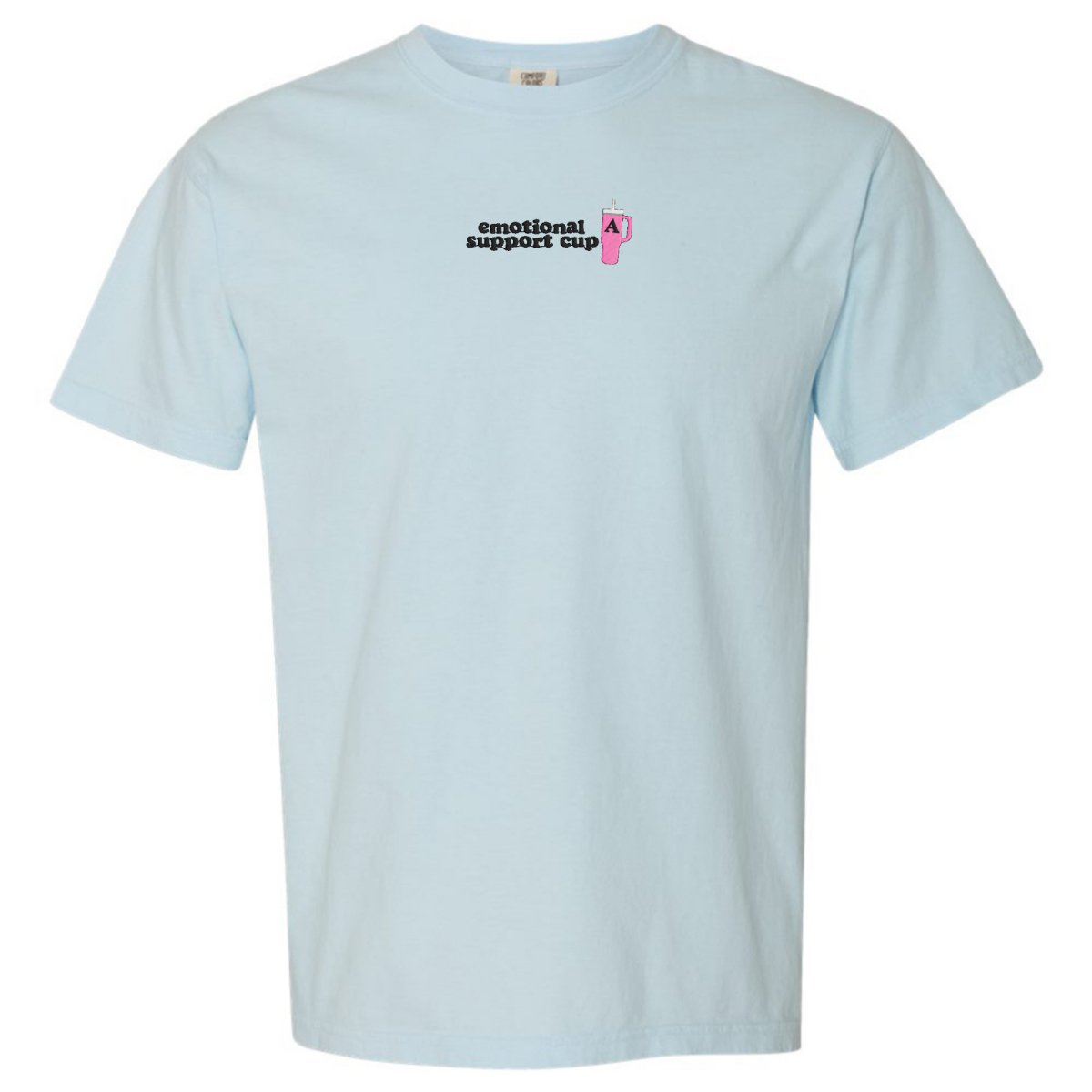 Initial 'Emotional Support Cup' T-Shirt