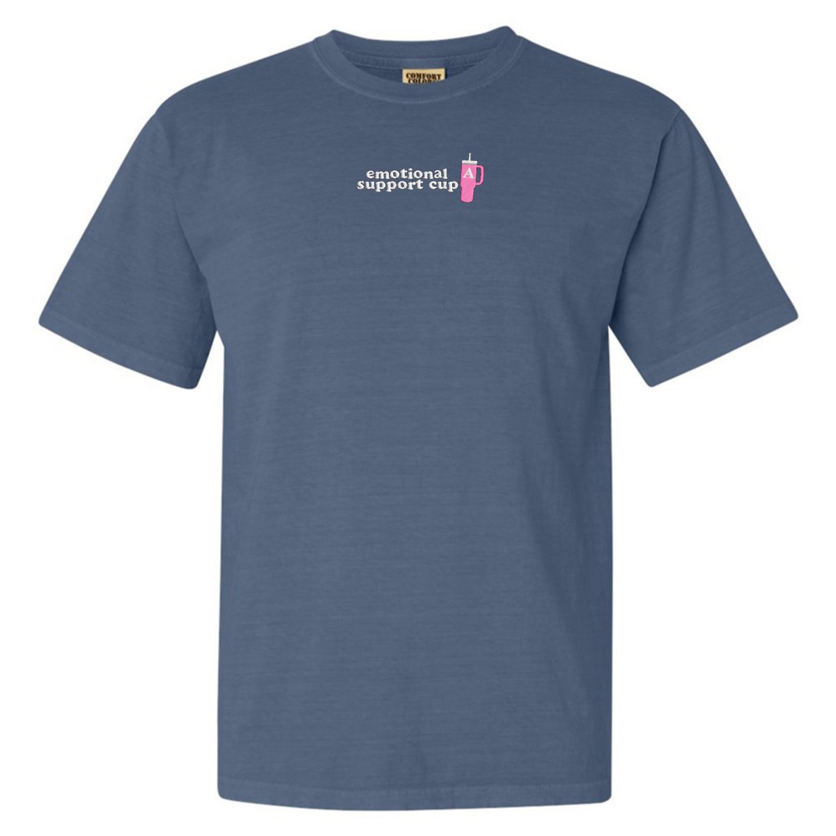 Initial 'Emotional Support Cup' T-Shirt