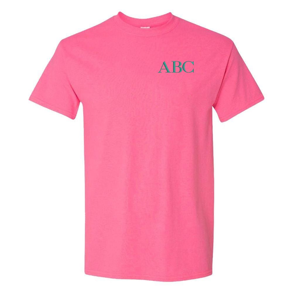 Initialed Block Letters Basic T-Shirt