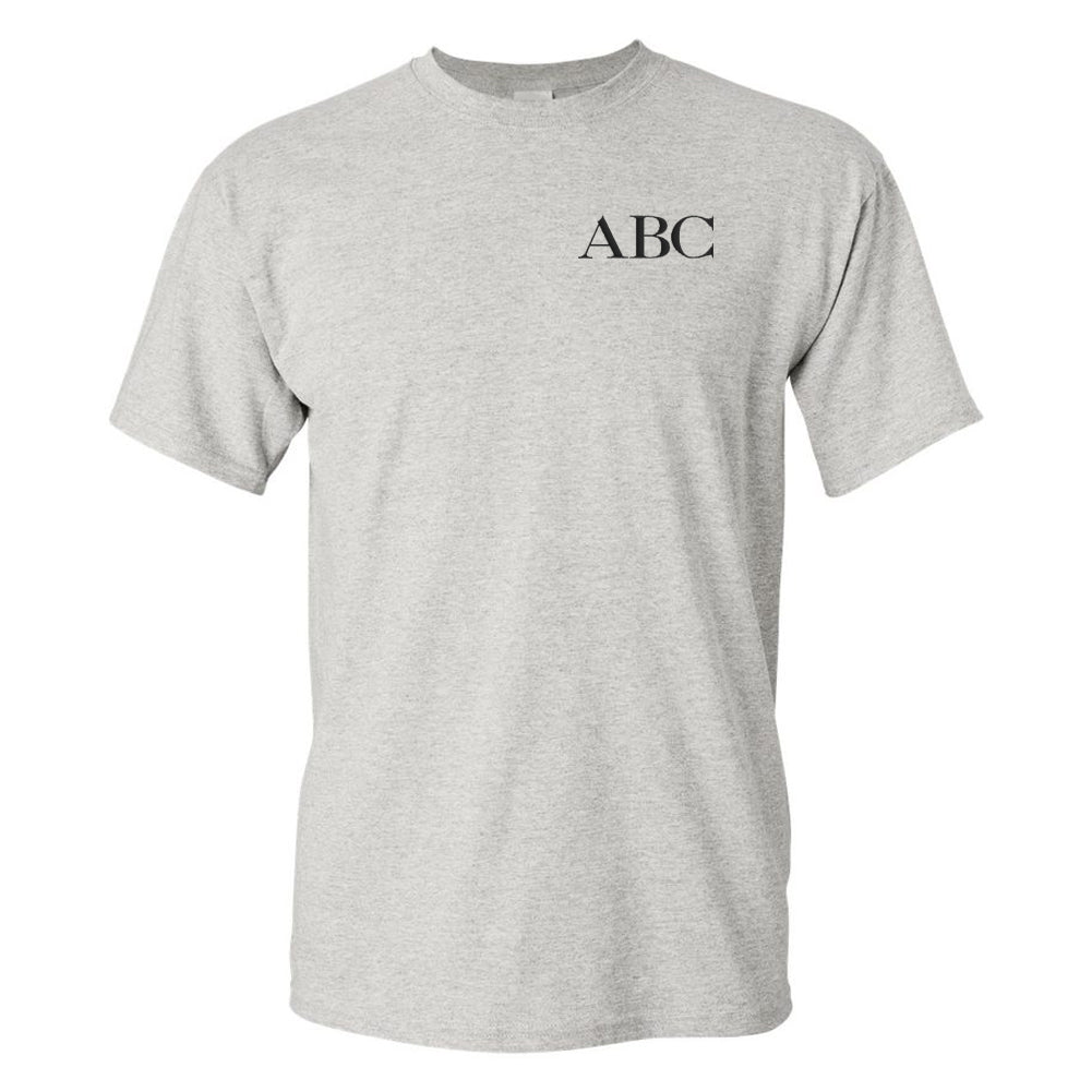 Initialed Block Letters Basic T-Shirt
