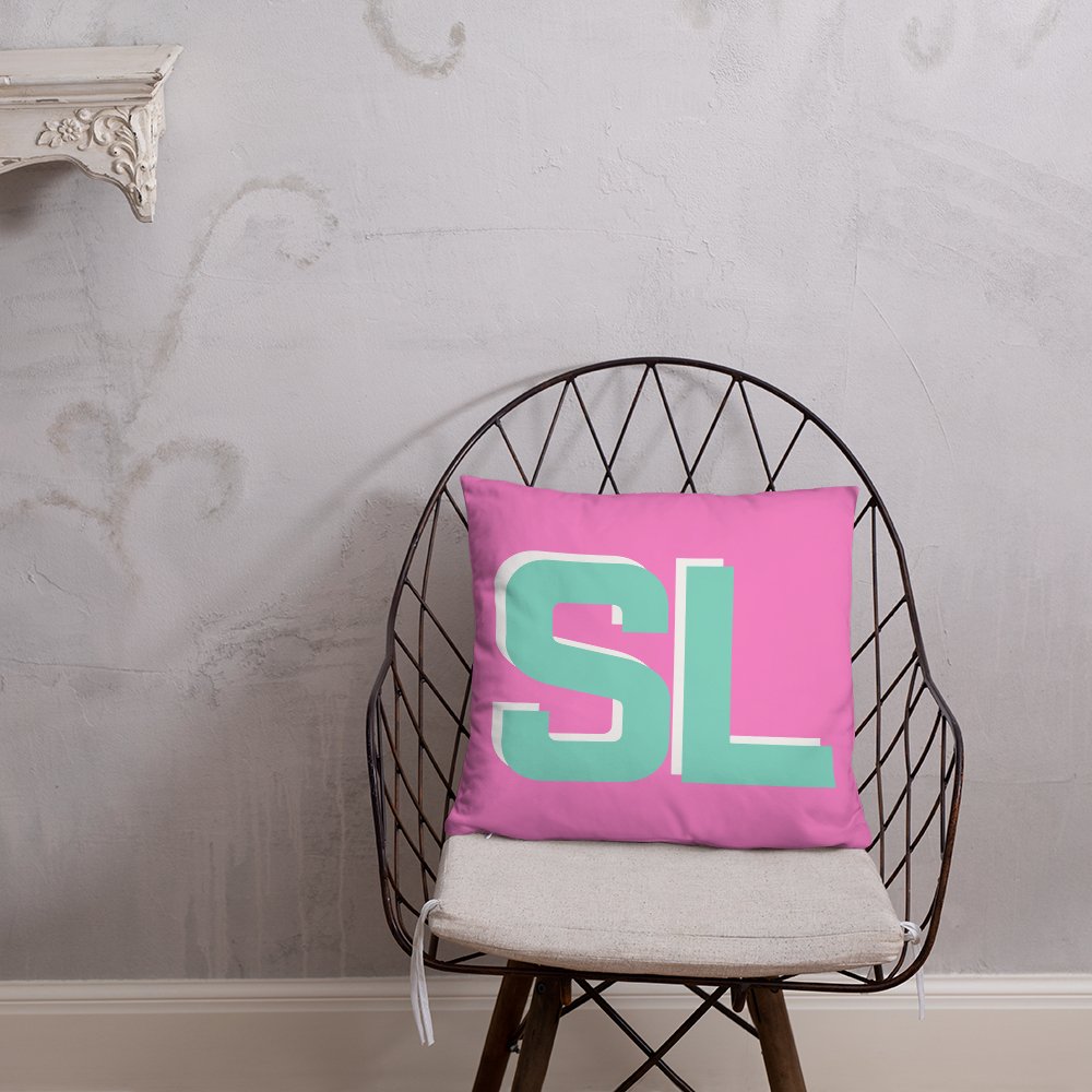 Personalized Shadow Block Initials Pillow Case + Pillow