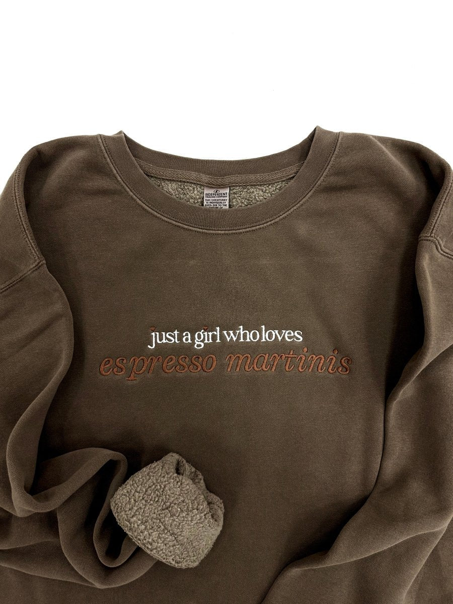 'Just A Girl Who Loves Espresso Martinis' Cozy Crew