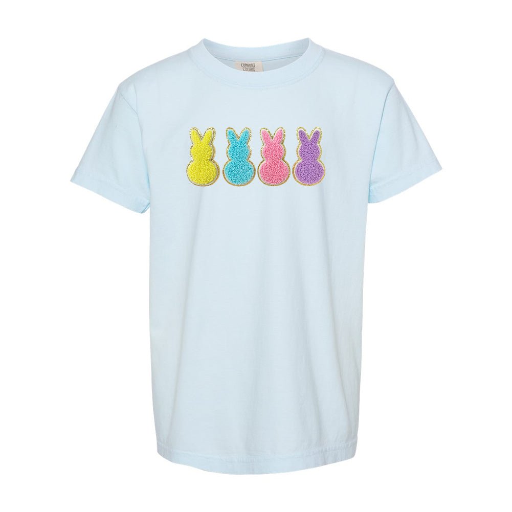 Kids Peeps Letter Patch Comfort Colors T-Shirt