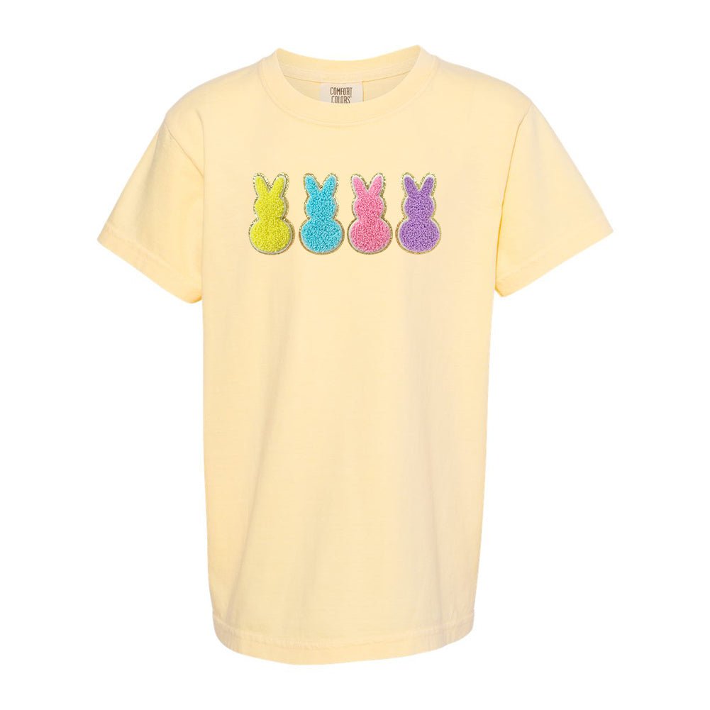 Kids Peeps Letter Patch Comfort Colors T-Shirt