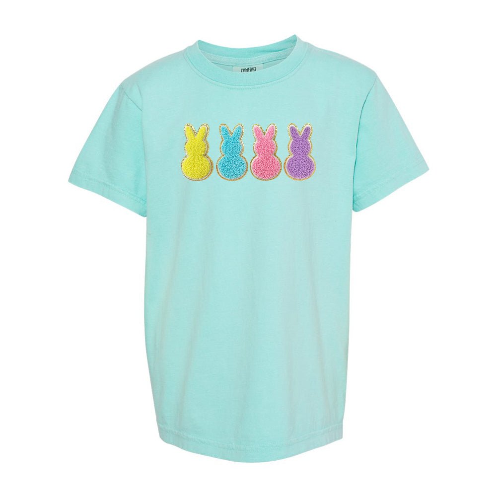 Kids Peeps Letter Patch Comfort Colors T-Shirt