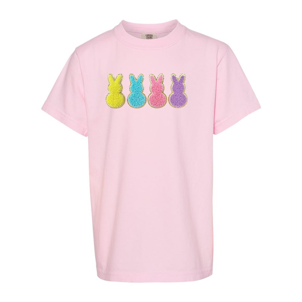 Kids Peeps Letter Patch Comfort Colors T-Shirt