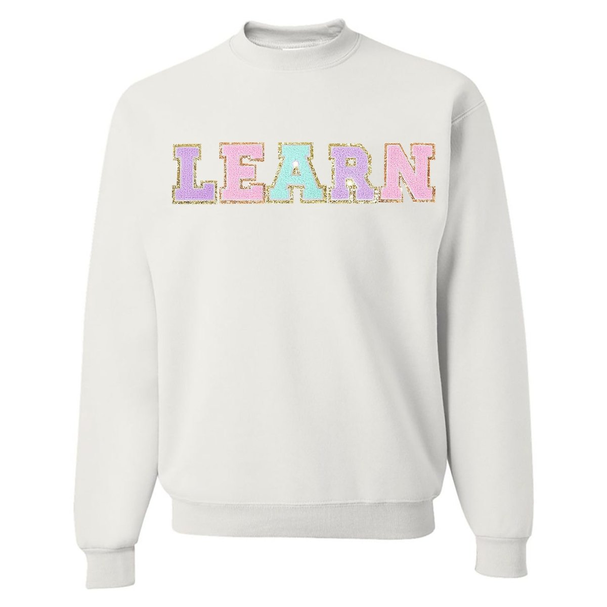 Learn Letter Patch Crewneck Sweatshirt