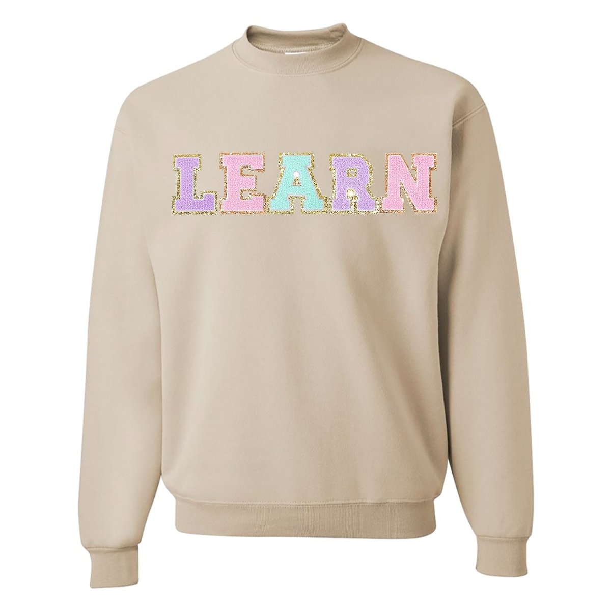 Learn Letter Patch Crewneck Sweatshirt