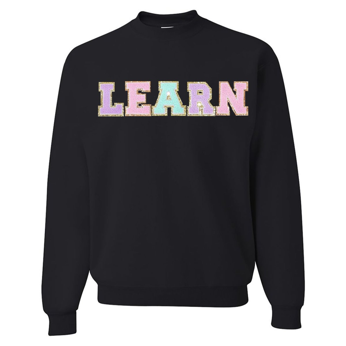 Learn Letter Patch Crewneck Sweatshirt