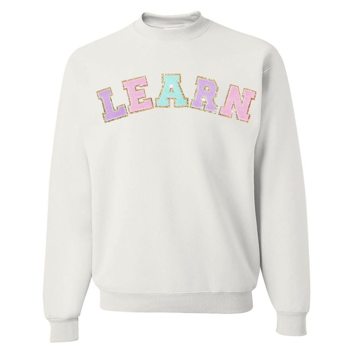 Learn Letter Patch Crewneck Sweatshirt