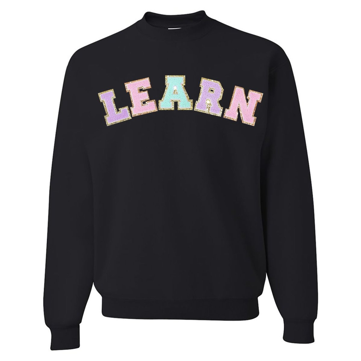 Learn Letter Patch Crewneck Sweatshirt