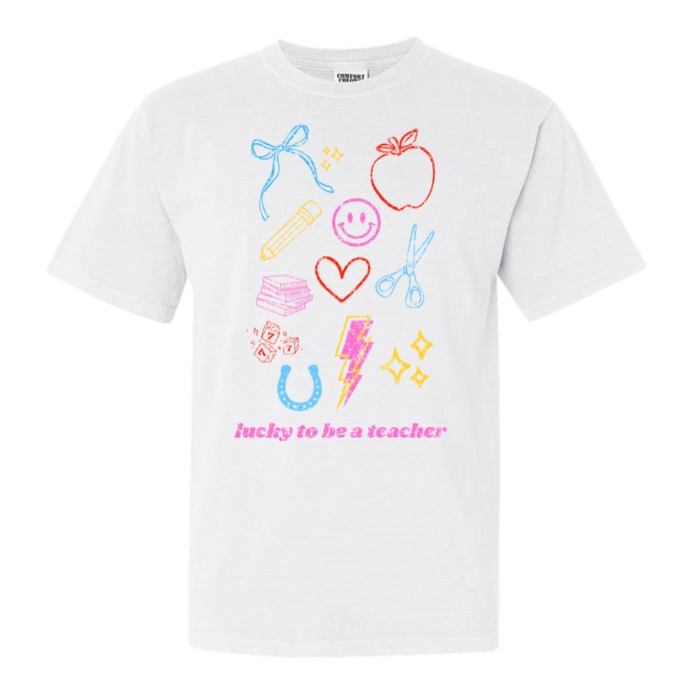 'Lucky Teacher Dopamine Doodles' T-Shirt