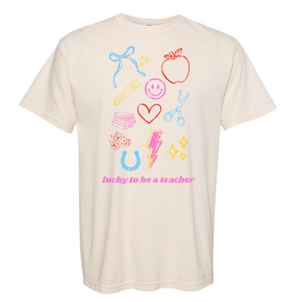 'Lucky Teacher Dopamine Doodles' T-Shirt