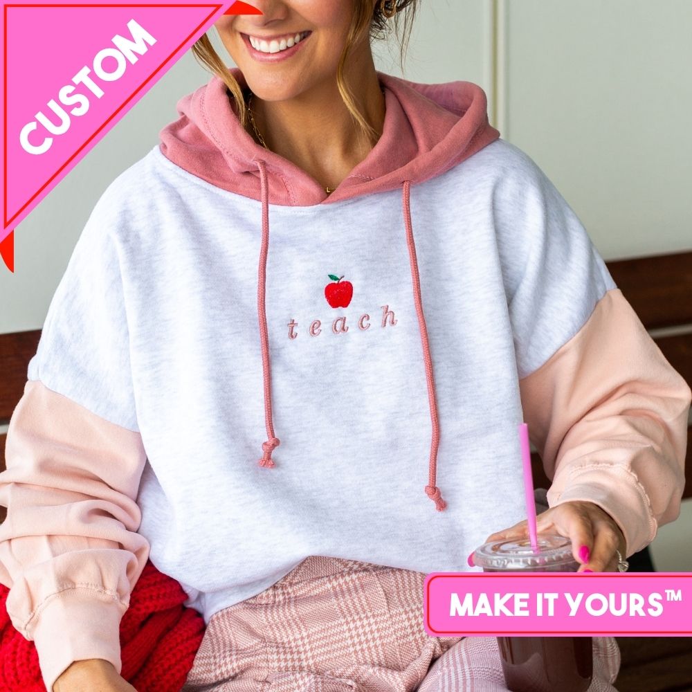 Make It Yours™ 'Apple' Colorblock Hoodie
