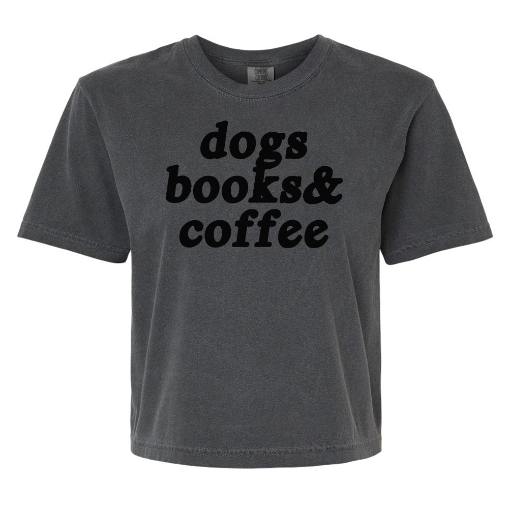 Make It Yours™ '...Books & Coffee' Boxy T-Shirt