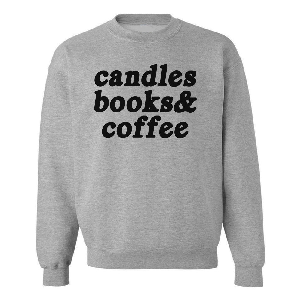 Make It Yours™ '...Books & Coffee' Crewneck Sweatshirt