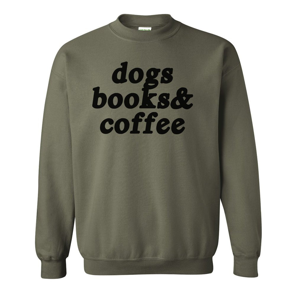 Make It Yours™ '...Books & Coffee' Crewneck Sweatshirt