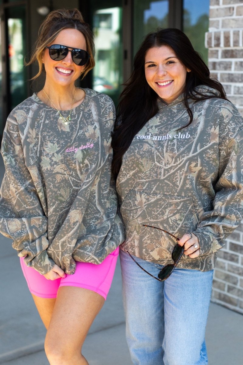 Make It Yours™ Camo Hideaway Crewneck