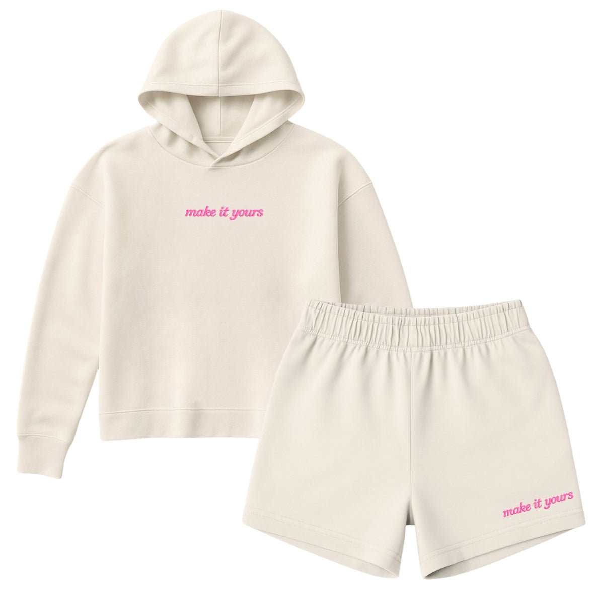 Make It Yours™ Cloud Hoodie & Shorts Set