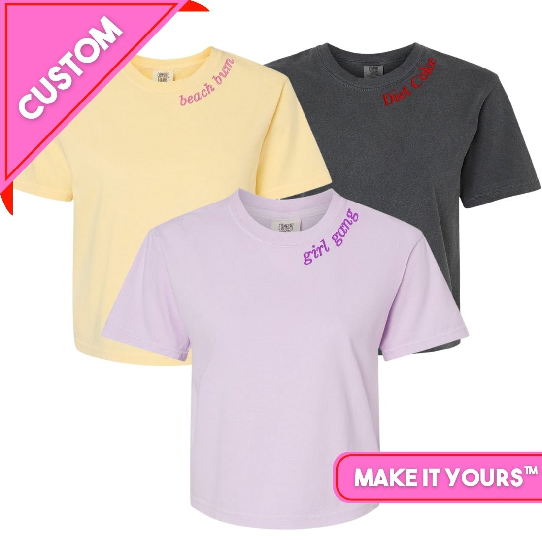 Make It Yours™ Collar Boxy T-Shirt