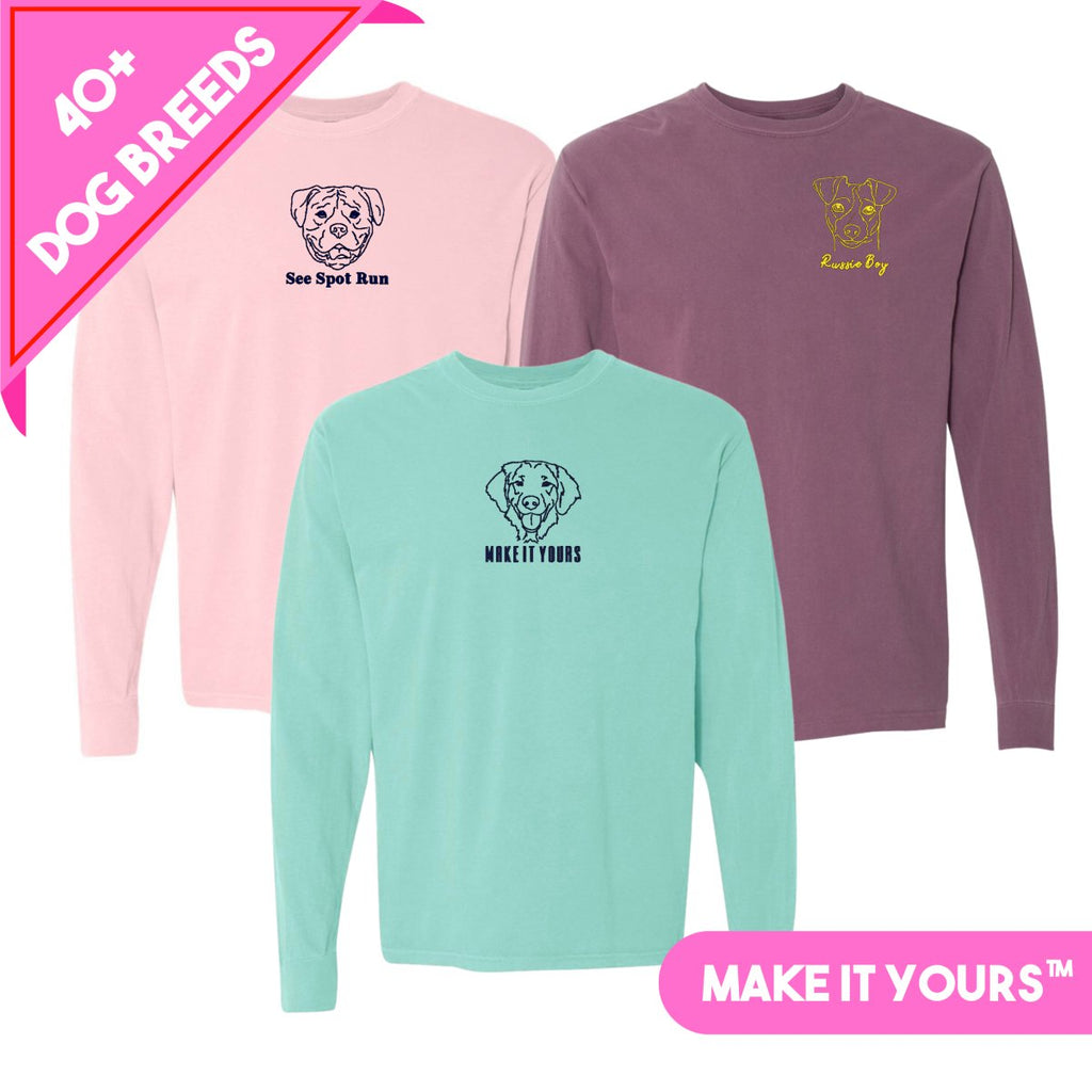 Make It Yours™ Dog Breed Long Sleeve T-Shirt