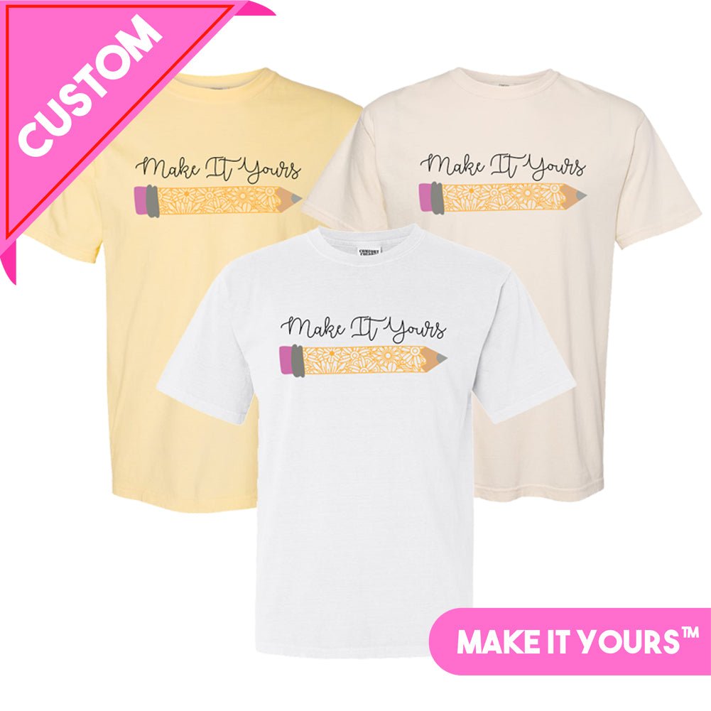 Make It Yours™ 'Floral Pencil' T-Shirt