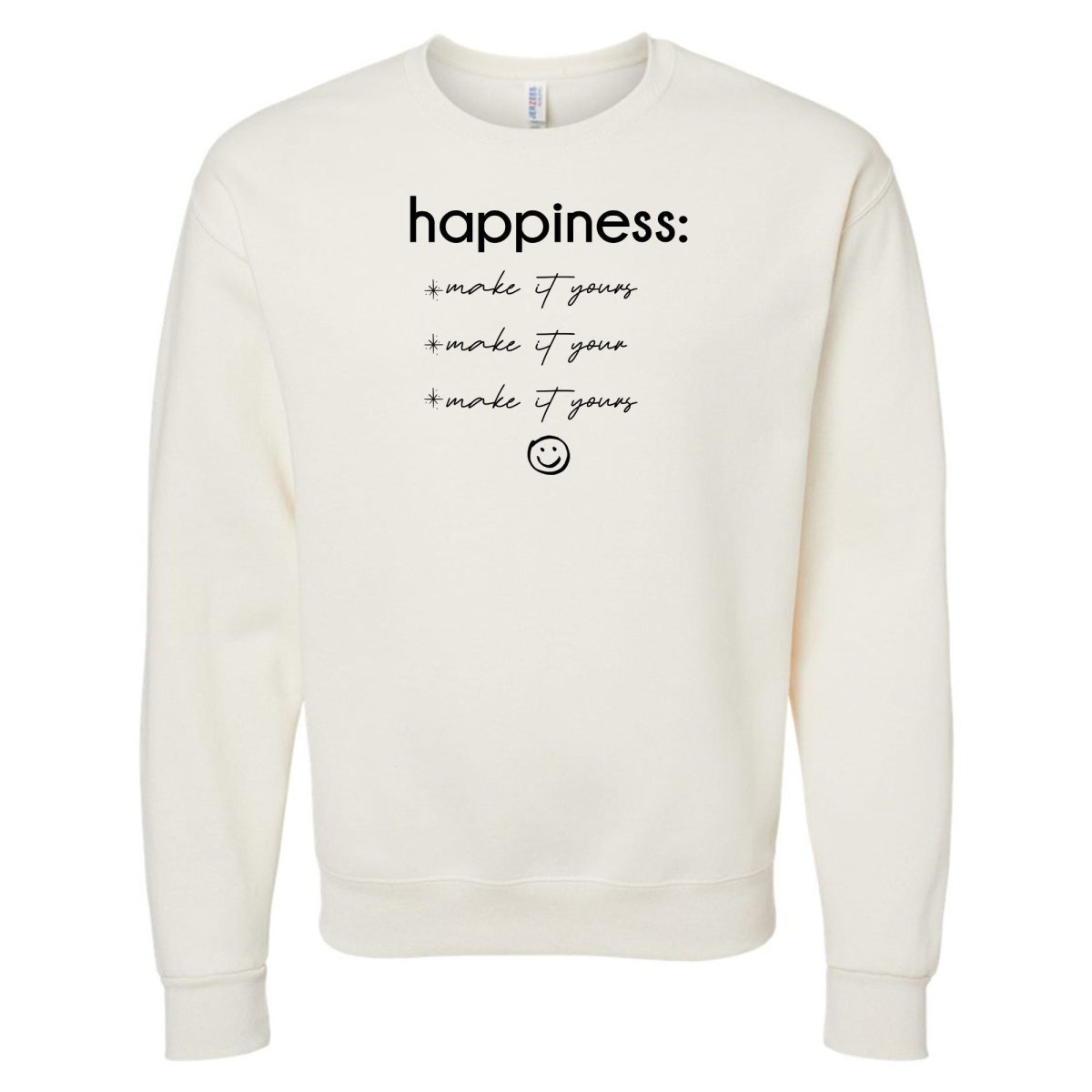 Make It Yours™ 'Happiness Checklist' Crewneck Sweatshirt