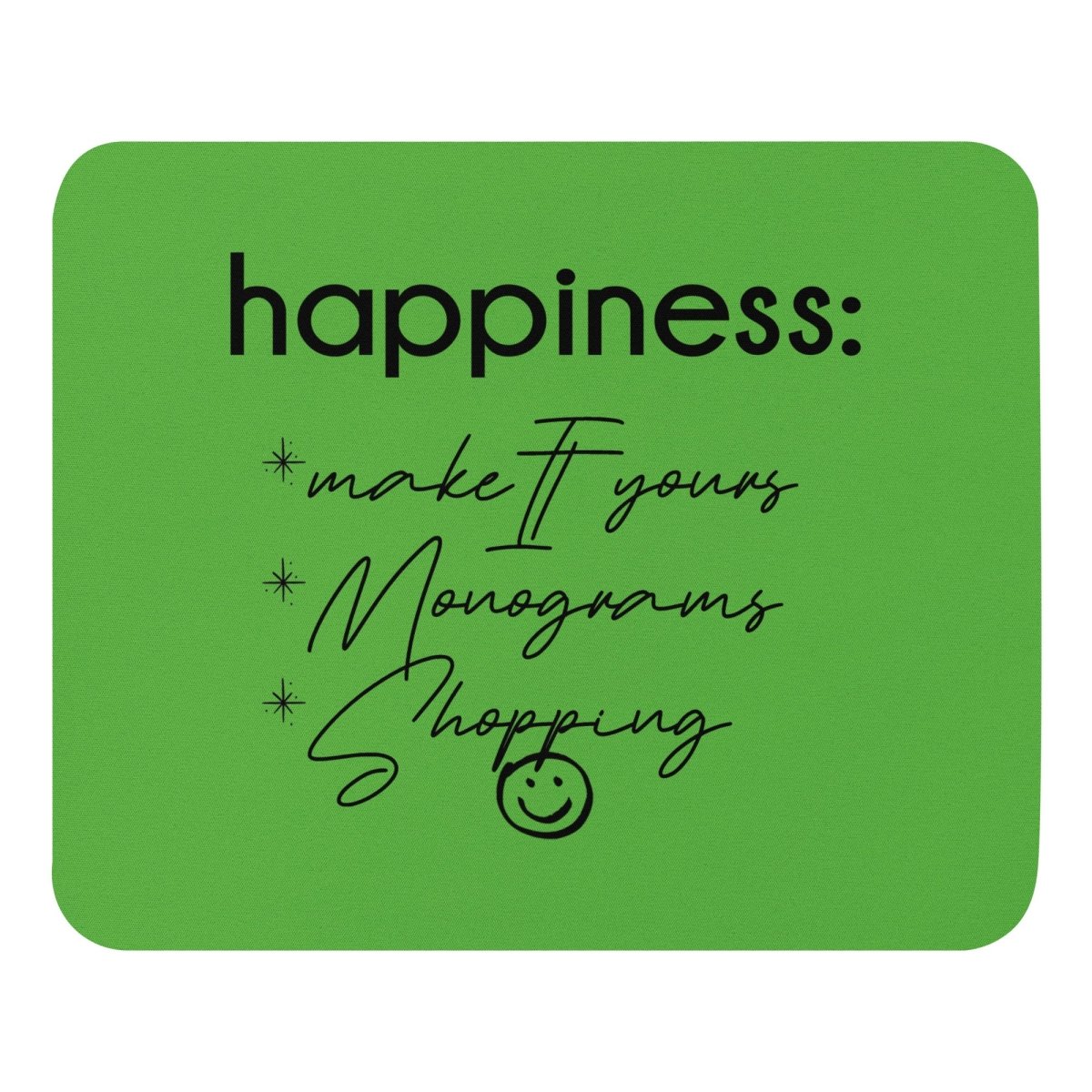 Make It Yours™ 'Happiness Checklist' Mouse Pad