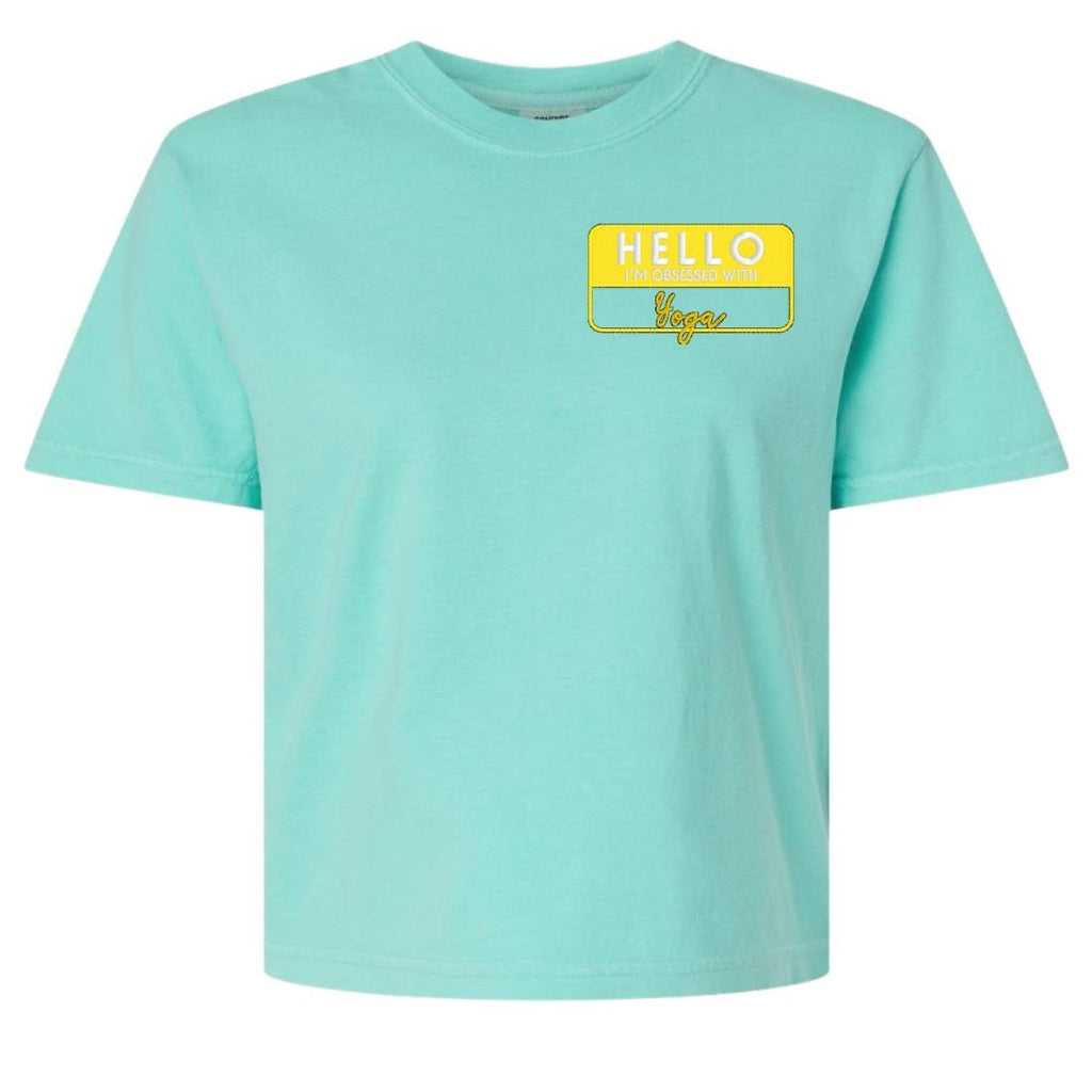 Make It Yours™ 'Hello, I'm Obsessed With...' Boxy T-Shirt