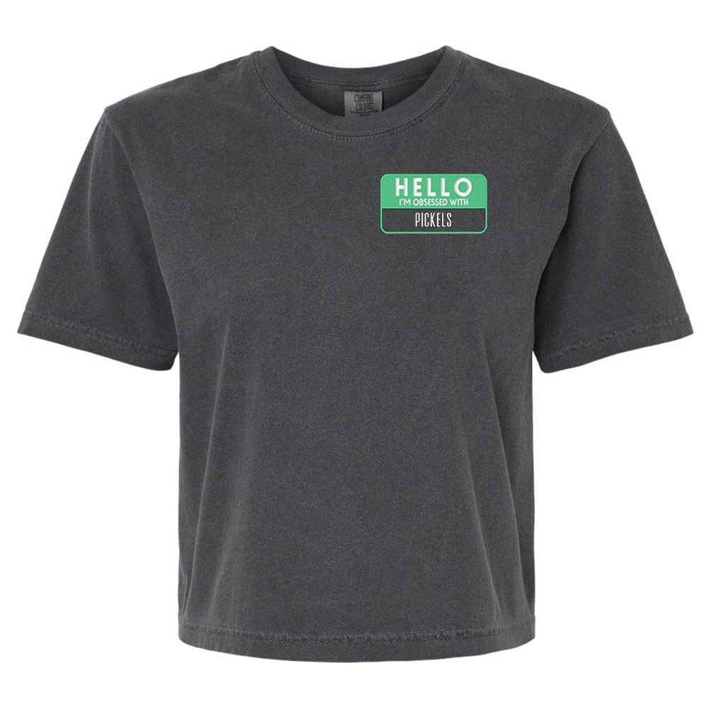 Make It Yours™ 'Hello, I'm Obsessed With...' Boxy T-Shirt