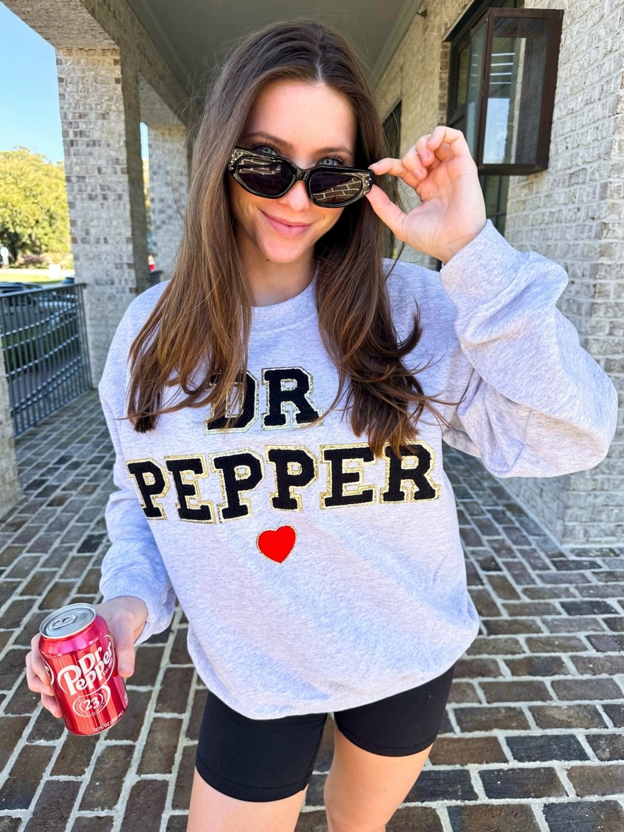 Make It Yours™ Letter Patch Crewneck Sweatshirt