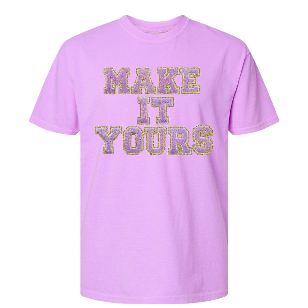 Make It Yours™ Letter Patch Neon T-Shirt