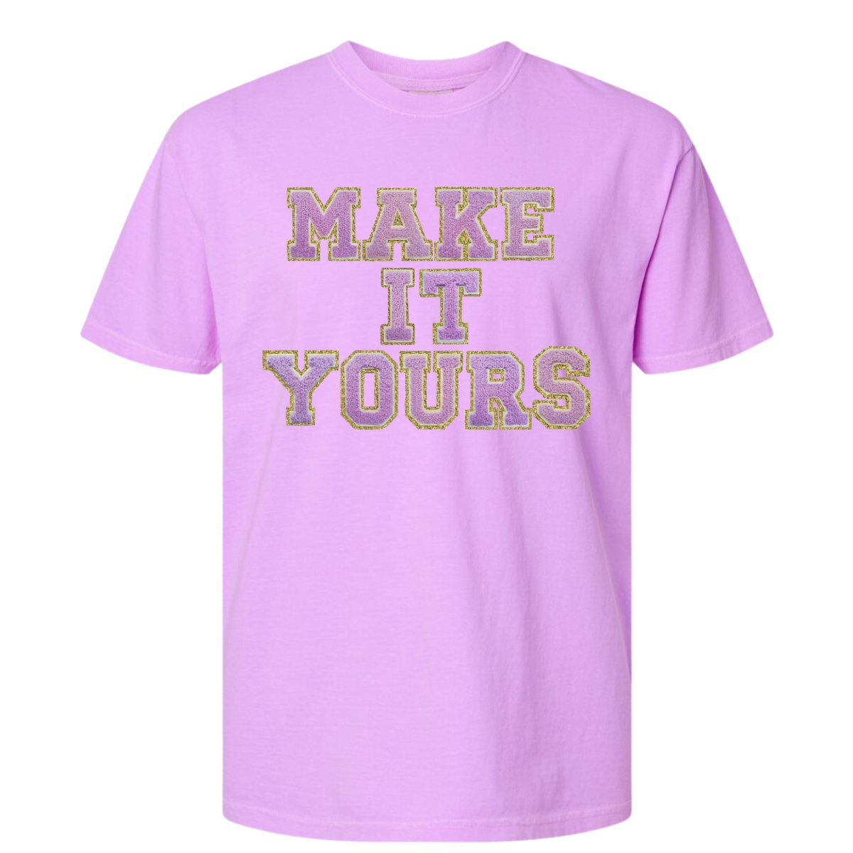 Make It Yours™ Letter Patch Neon T-Shirt