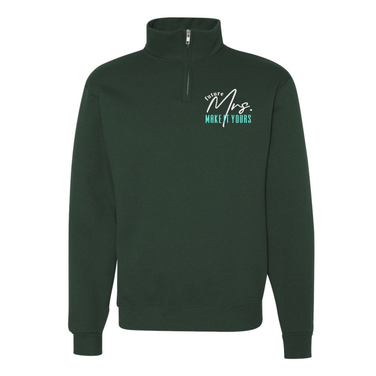 Make It Yours™ 'Mrs./Future Mrs.' Quarter Zip Sweatshirt