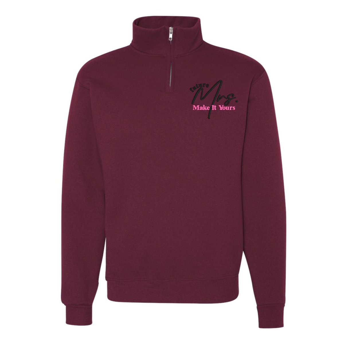 Make It Yours™ 'Mrs./Future Mrs.' Quarter Zip Sweatshirt
